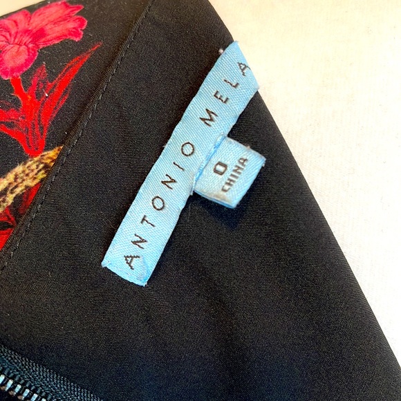 Antonio Melani Delia Floral Sheath in Black size 0 - Picture 10 of 14